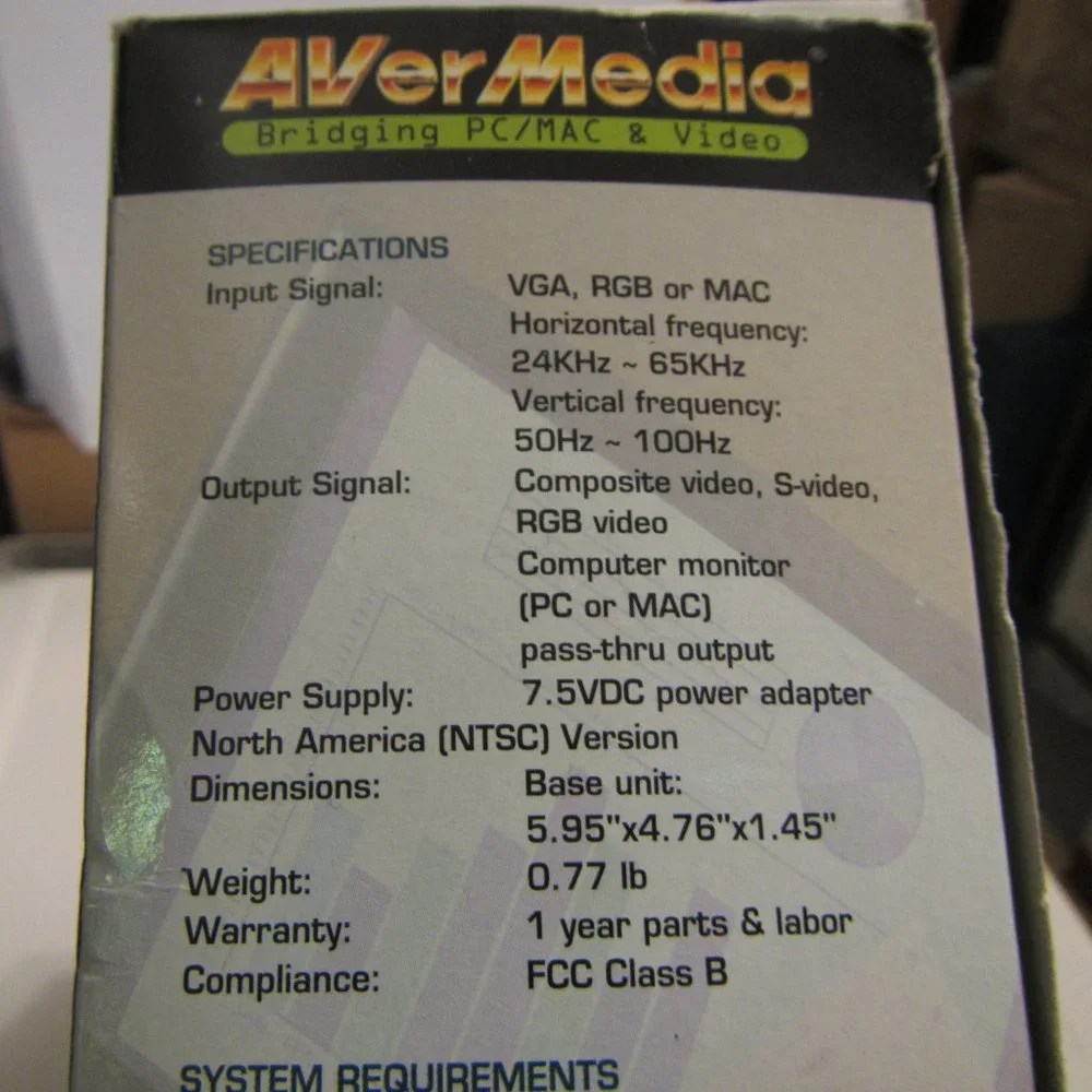 AverMedia AVerKey iMicro PC/Mac-to-TV Video Display Converter